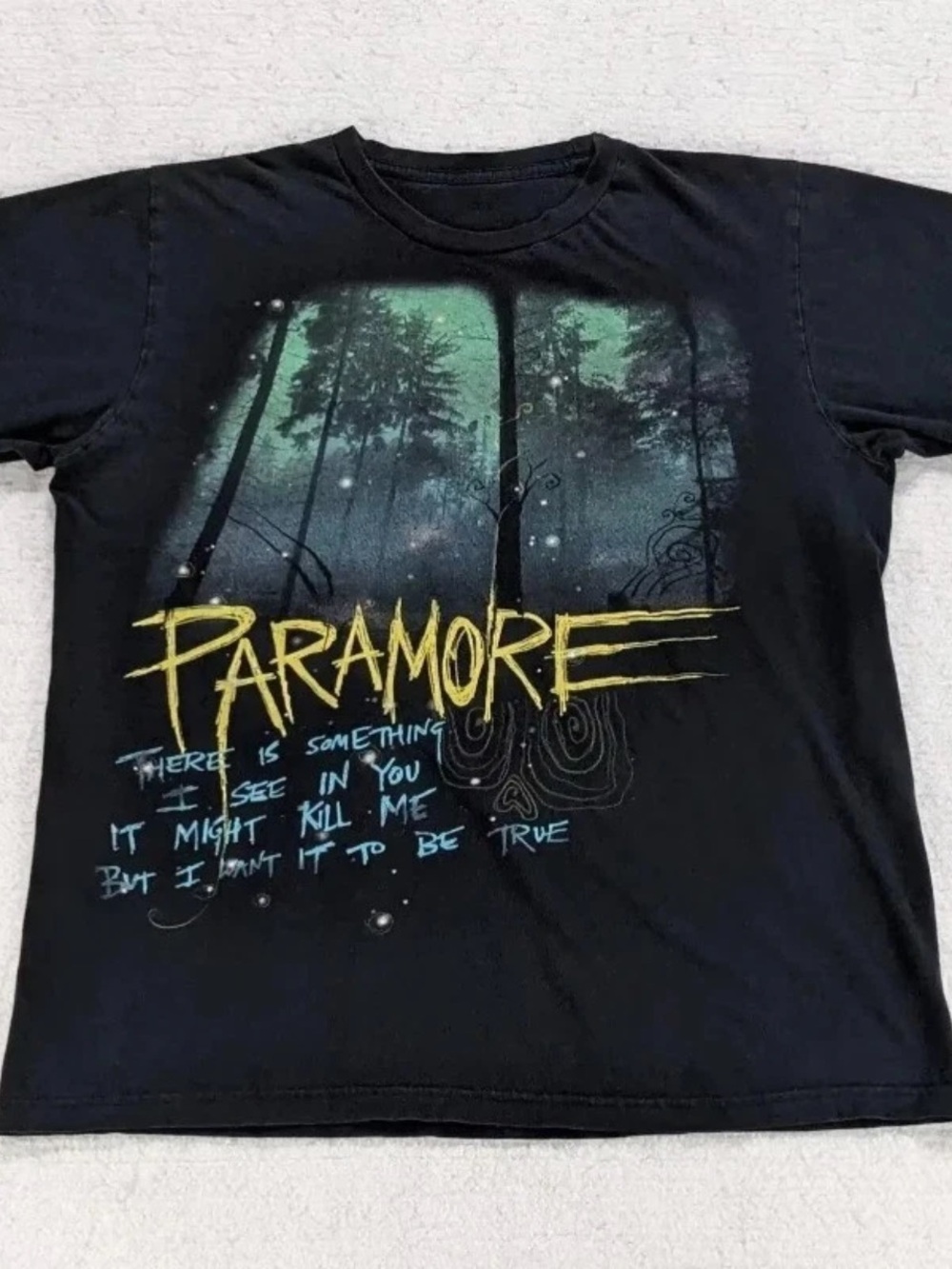Gildan Unisex’s Black Paramore band graphic tee